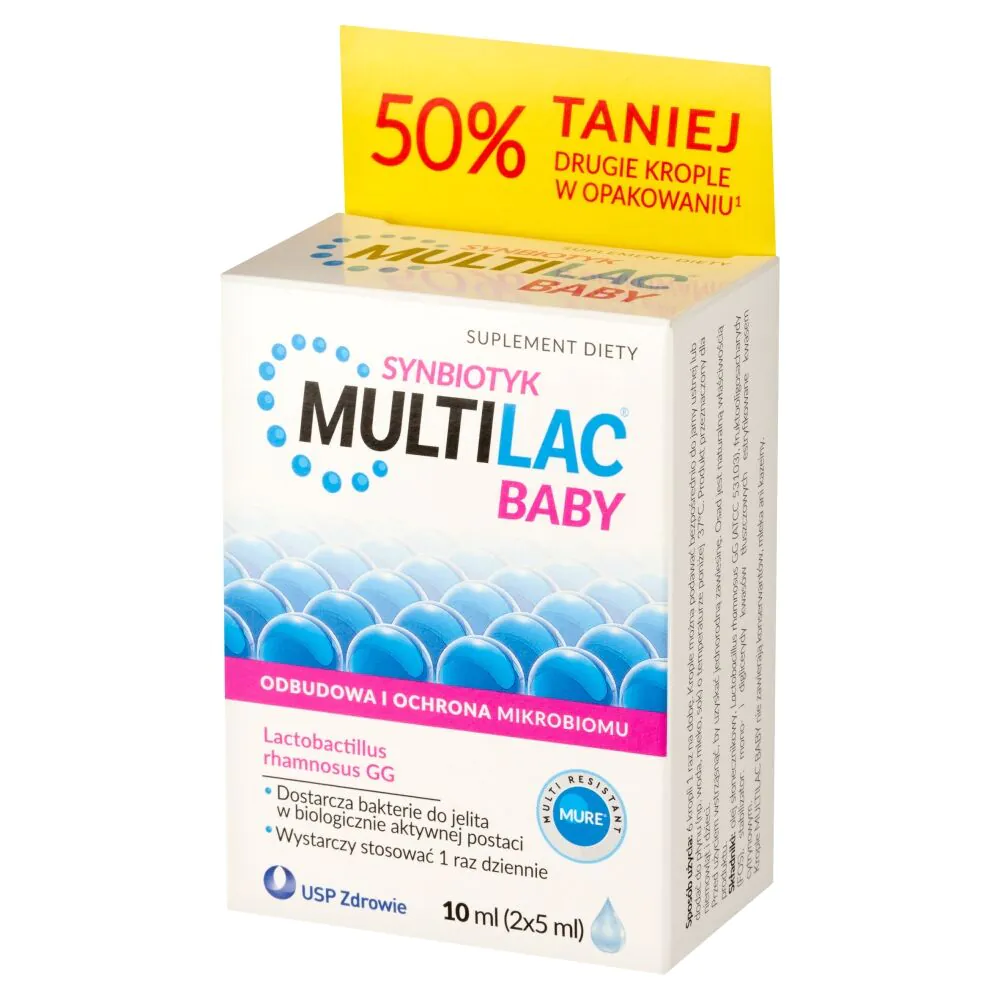 Multilac Babydråber til børn fra 2 måneder, Synbiotisk (probiotisk + præbiotisk)
