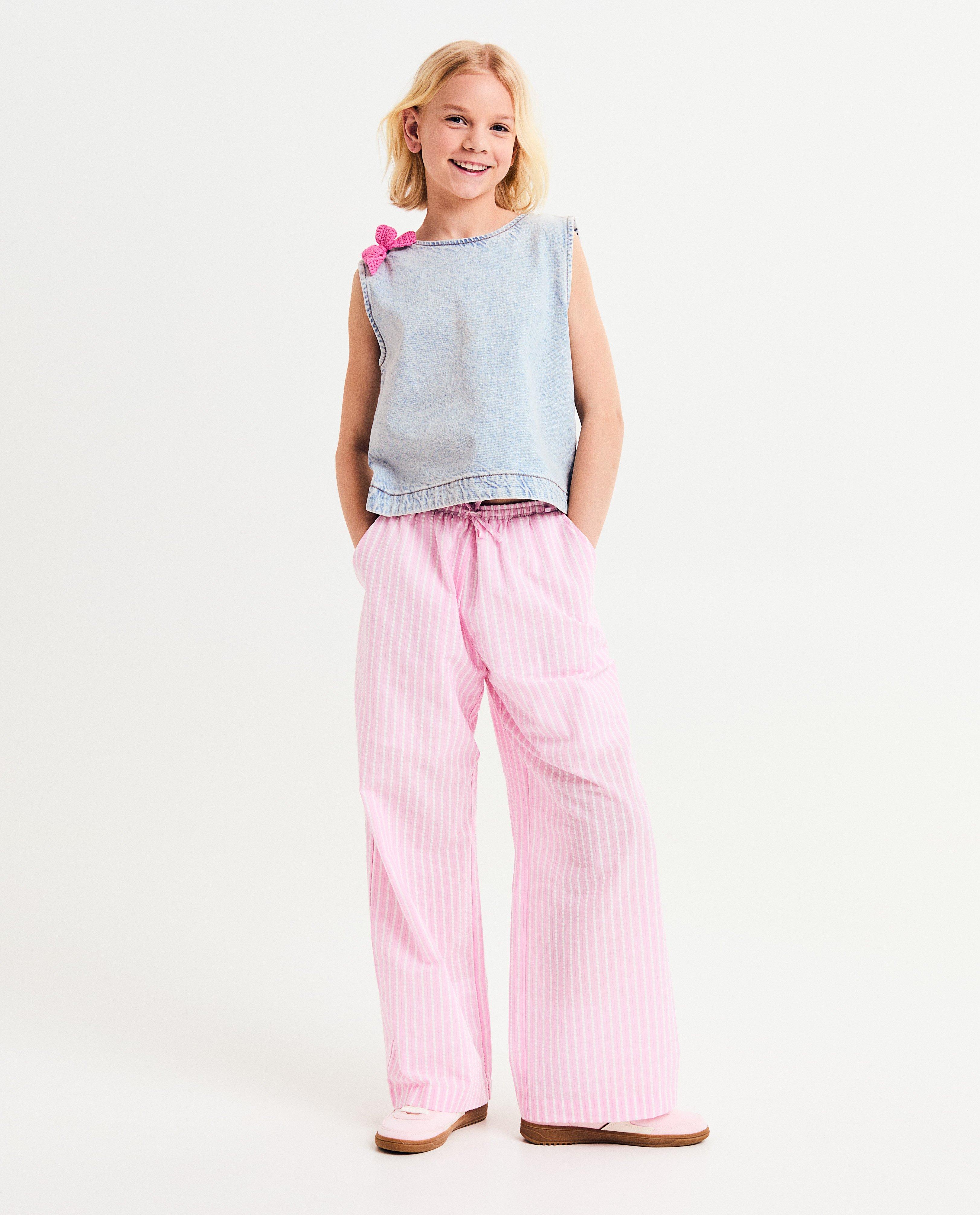 Steffi Mercie Jeanstop cu decupaj, 9-16 ani albastru deschis