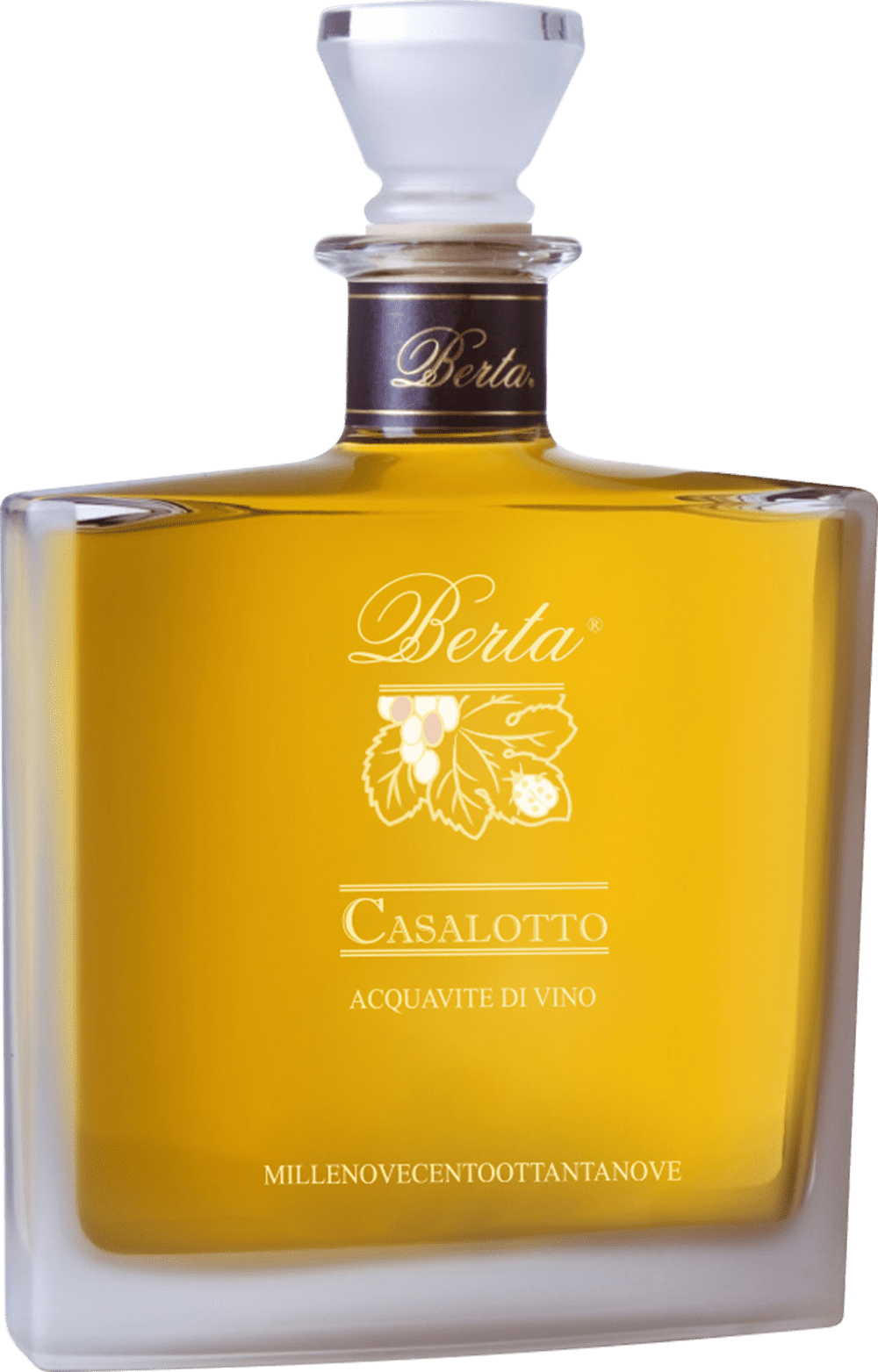 Berta: Grappa Casalotto Tresterbrand 1989