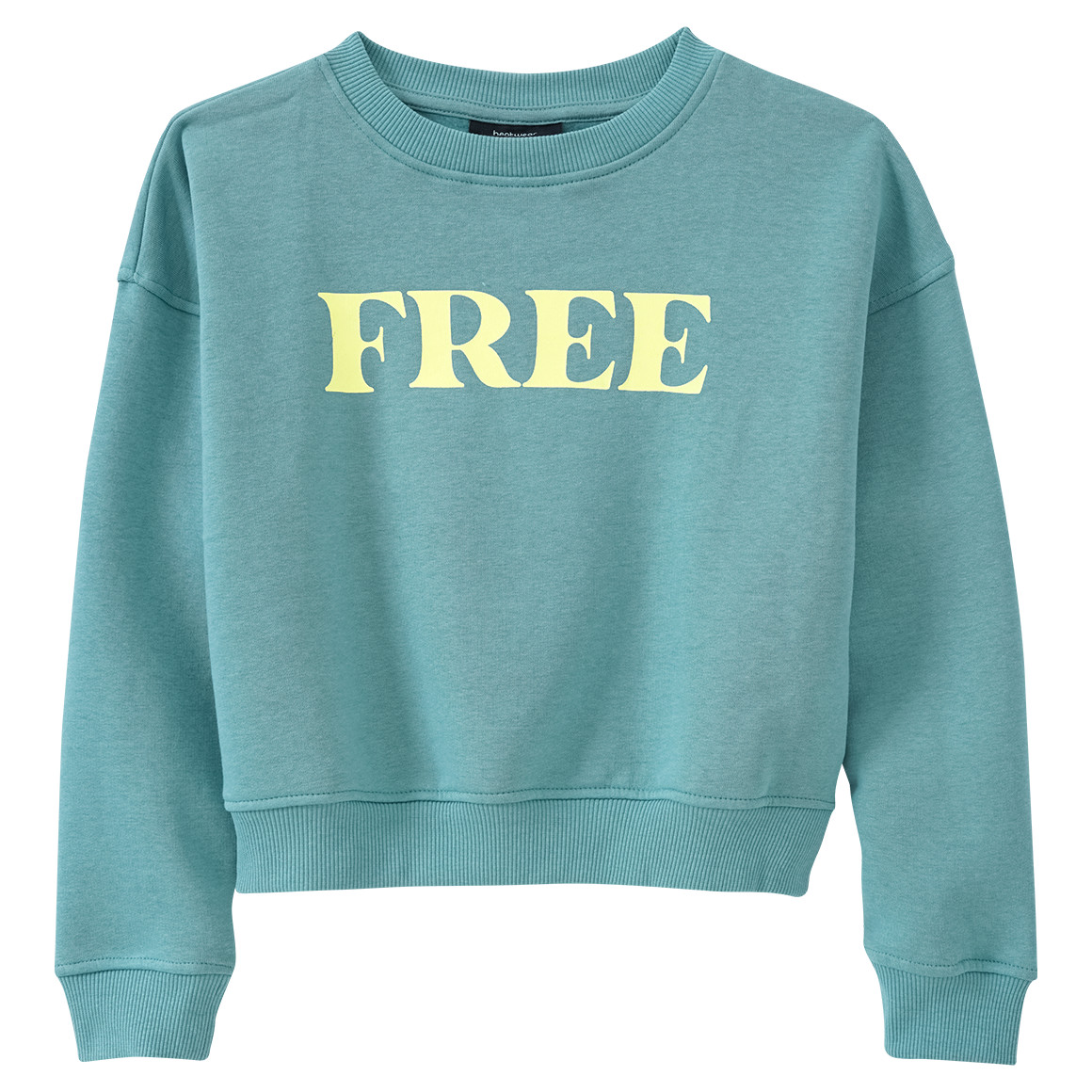 Mädchen Sweatshirt im Cropped-Look