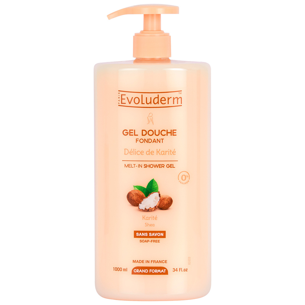 evoluderm Délice de Karité Gel douche Fondant - 1000 ml