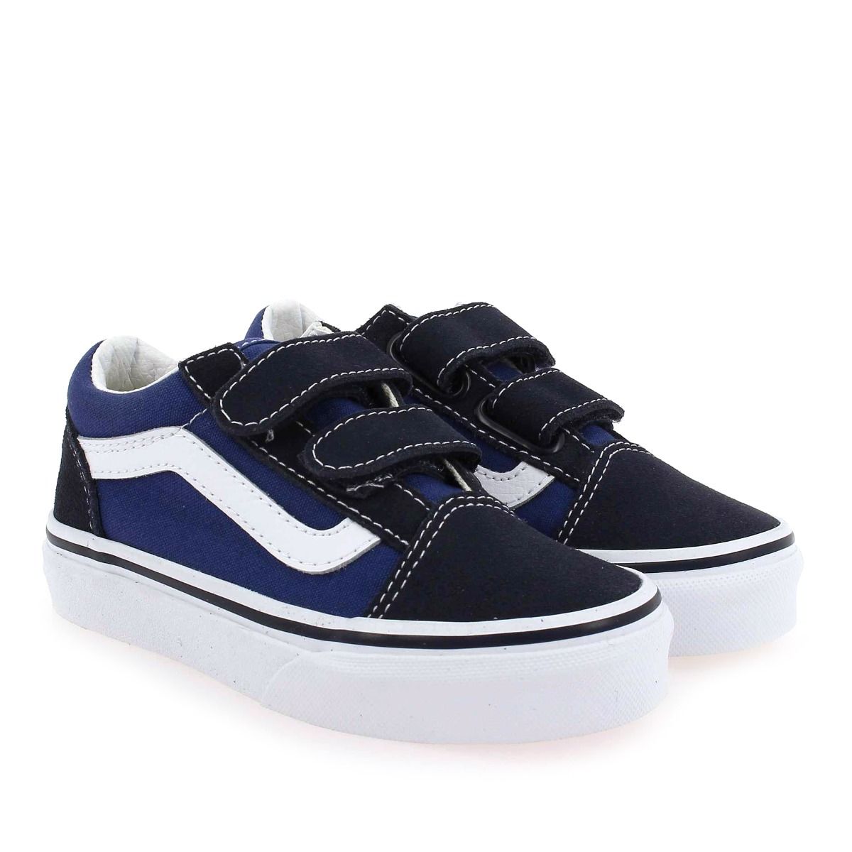 Vans  OLD SKOOL V - Marine Blanc