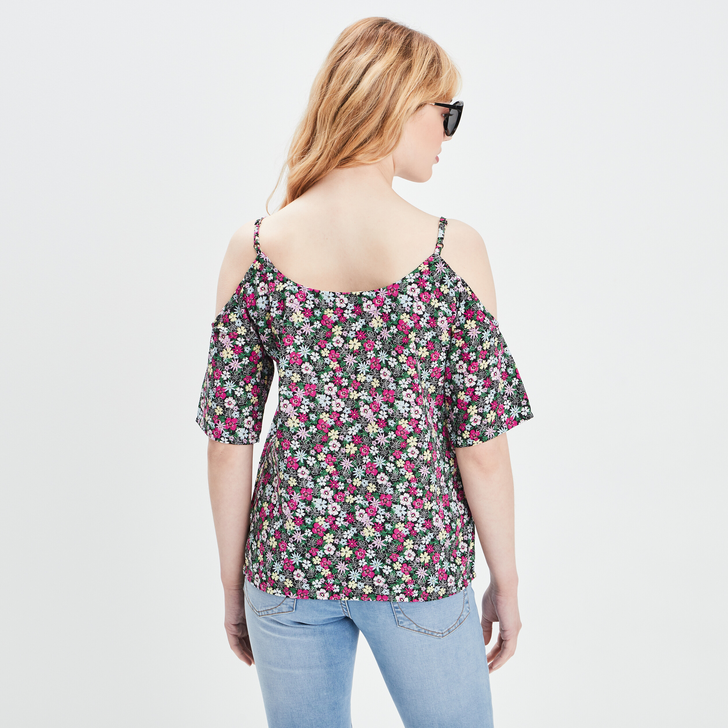 Blouse épaules dénudées violet femme | La Halle