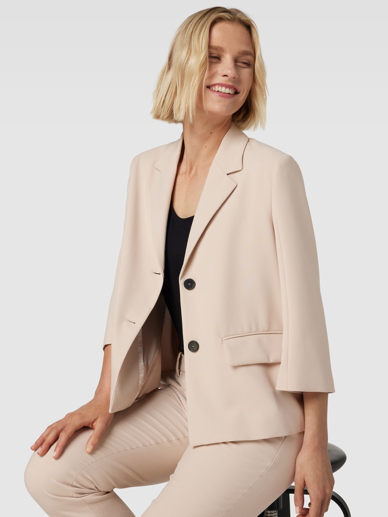 Blazer mit Reverskragen in beige