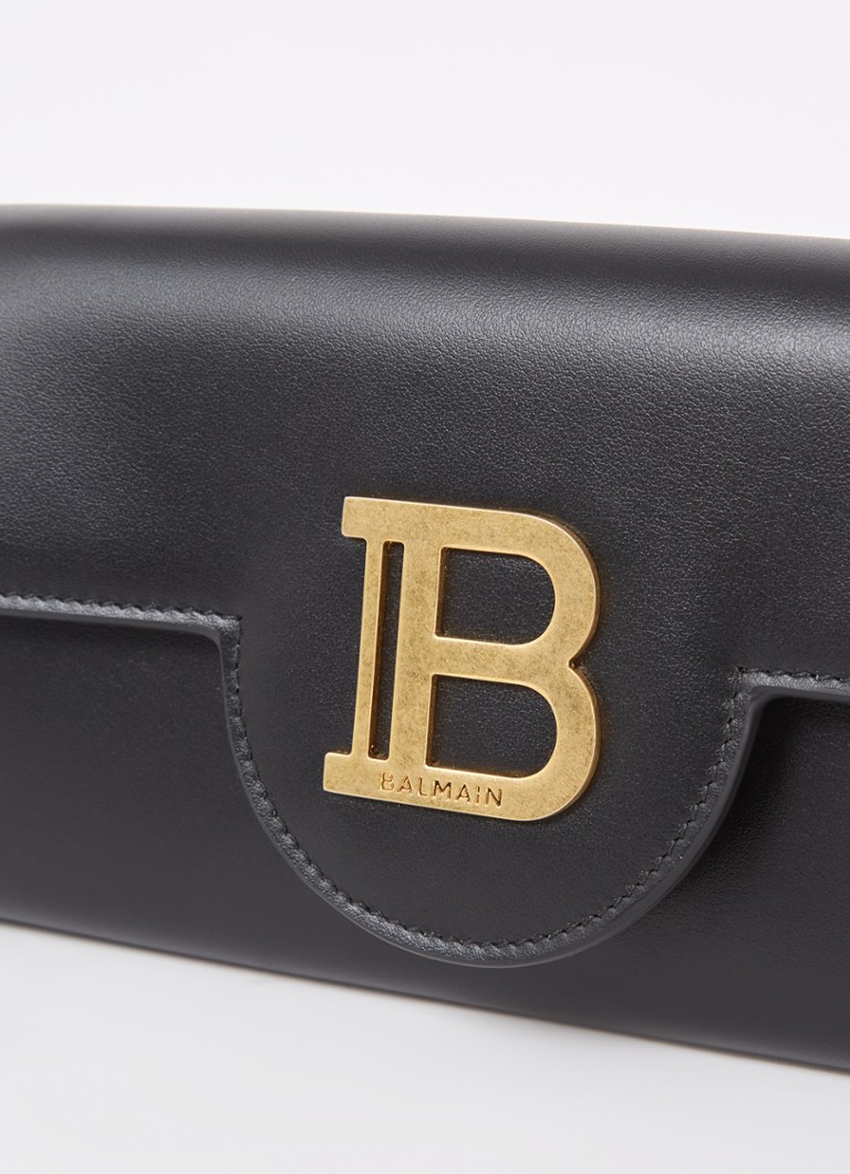 Balmain B-Buzz calfskin wallet with logo