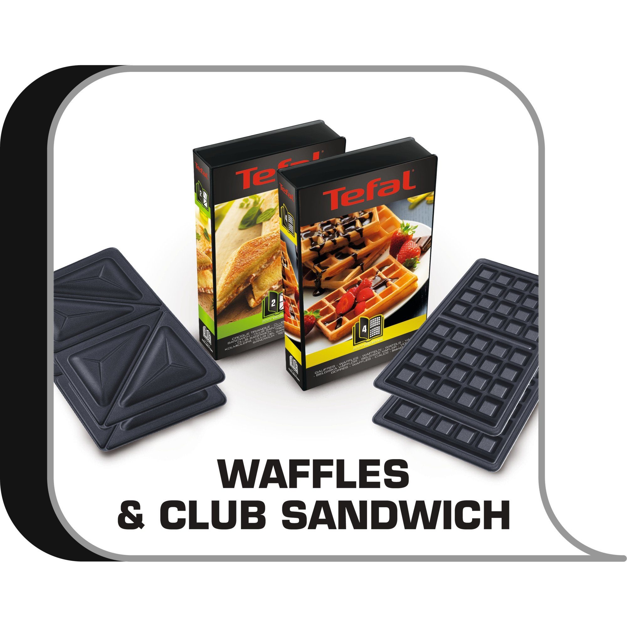 Tefal Kaffeebereiter Tefal Snack Collection SW852D, Sandwichmaker, (700