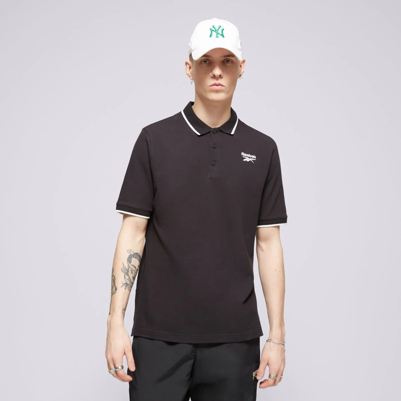 REEBOK POLO REEBOK IDENTITY SMALL LOGO POLO Schwarz