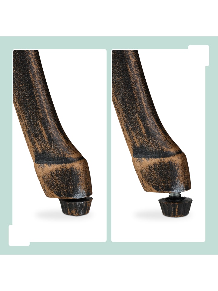 relaxdays 3-tlg. Gartenmöbel Set in Schwarz/ Bronze günstig kaufen onesize