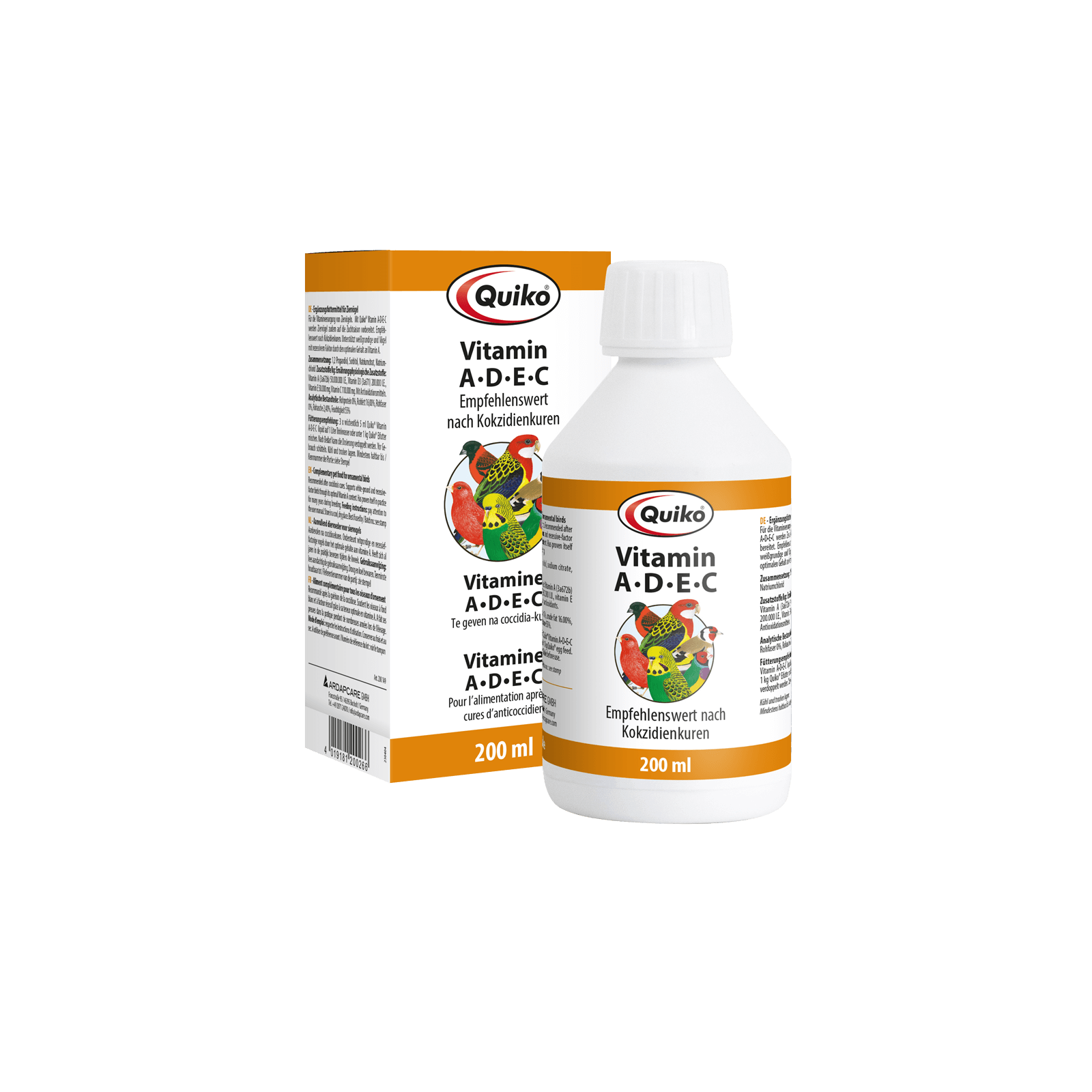 Quiko Ergänzungsfutter Quiko Vitamin A-D-E-C - Liquid 200 g