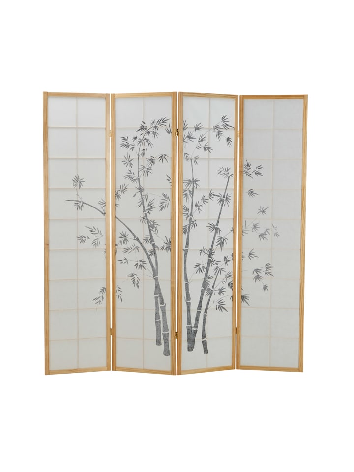 Homestyle4u 4-tlg. Paravent in Braun 176x179 günstig kaufen onesize