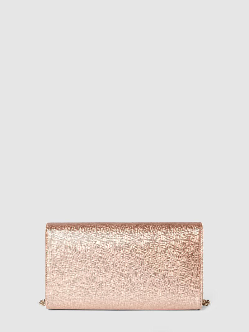 Umhängetasche mit Zierbesatz Modell 'DIVINA' in rose gold