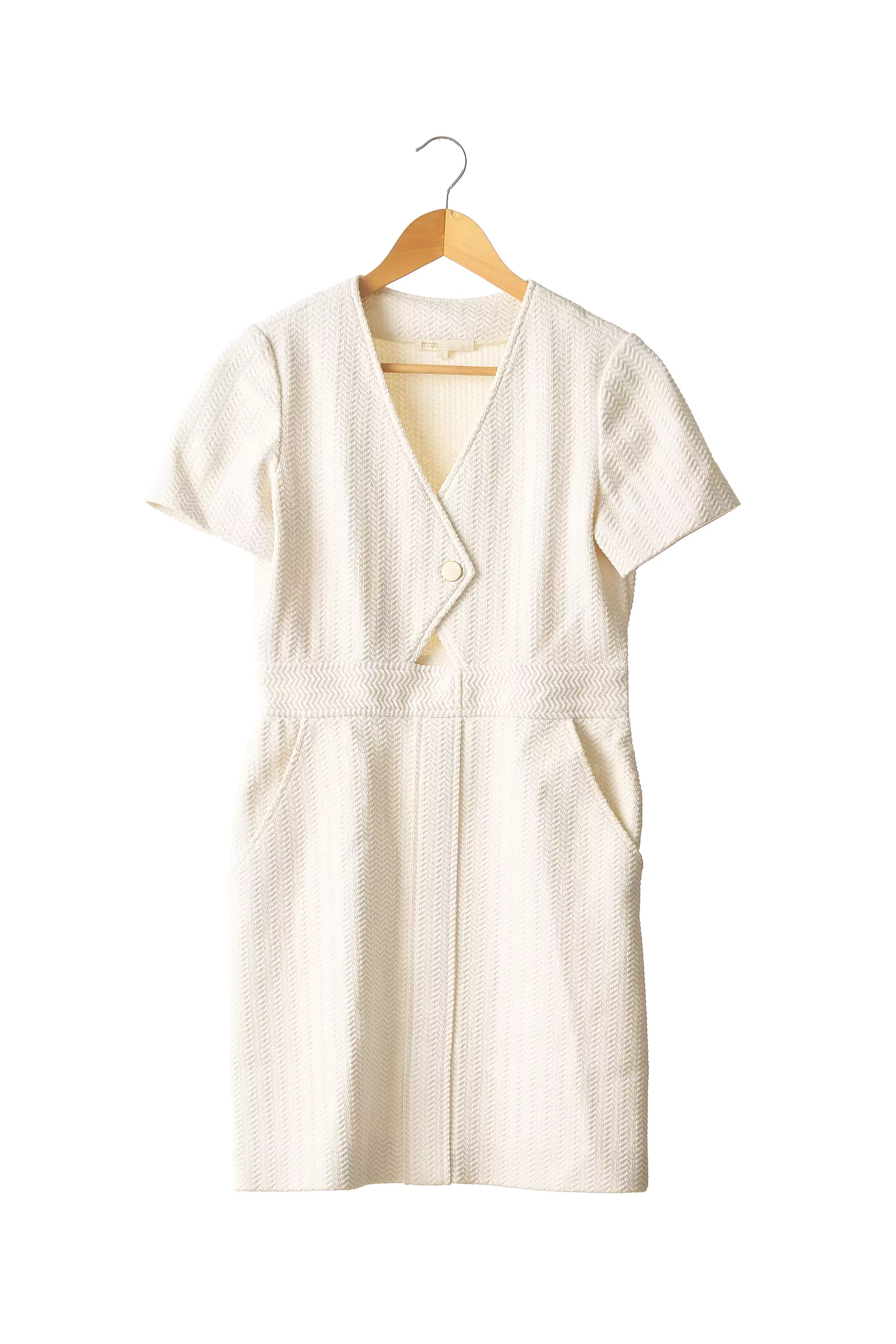Maje Robes Mi Longues Femme couleur beige