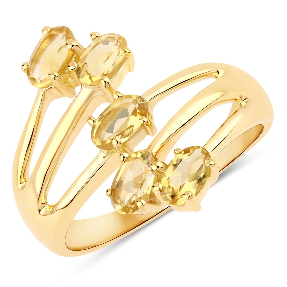 Rafaela Donata Bague Argent sterling Citrine en Or jaune Bague