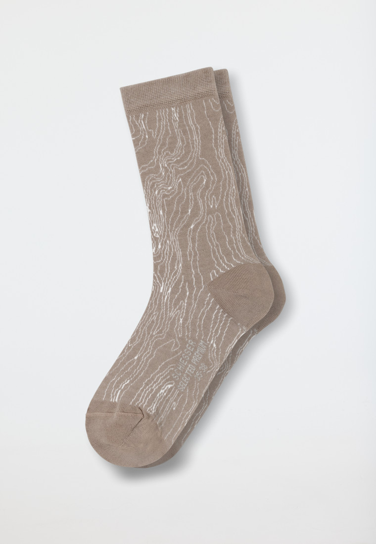Damensocken gemustert sahara - selected! premium