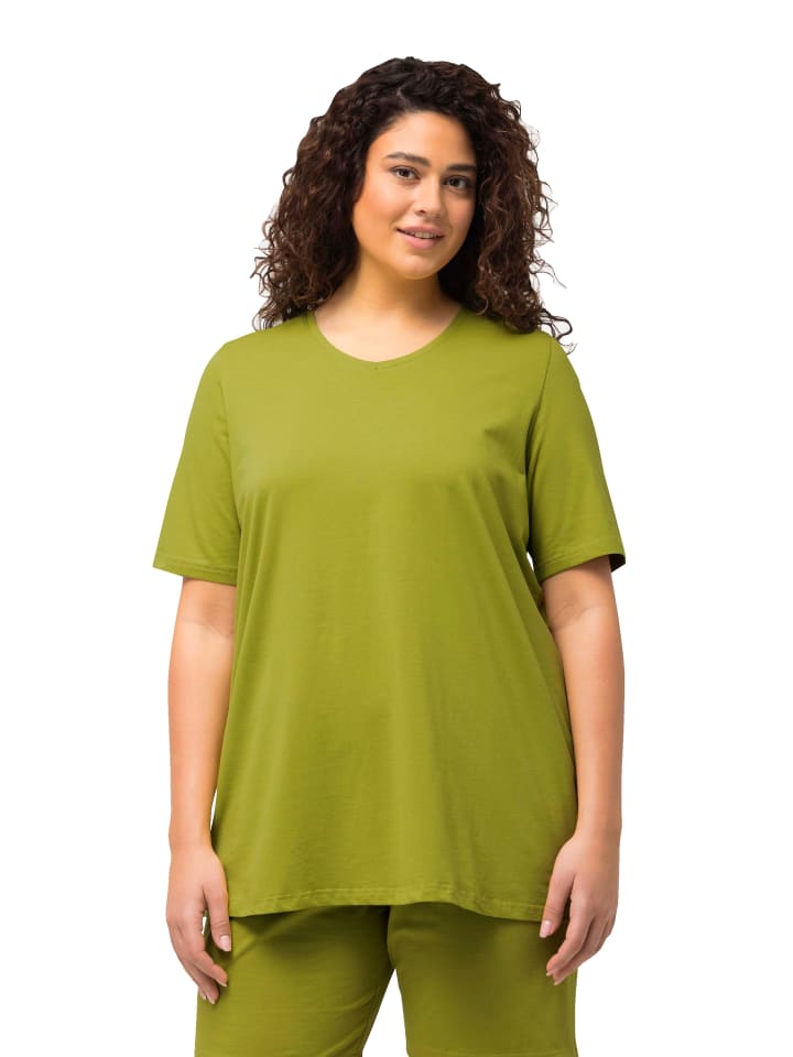 Ulla Popken Shirt in apfelgrün günstig kaufen
