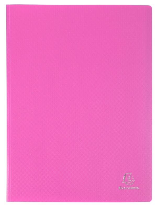 Exacompta OpaK Präsentationsmappe 40 Taschen DIN A4 Rosa 10 Stück