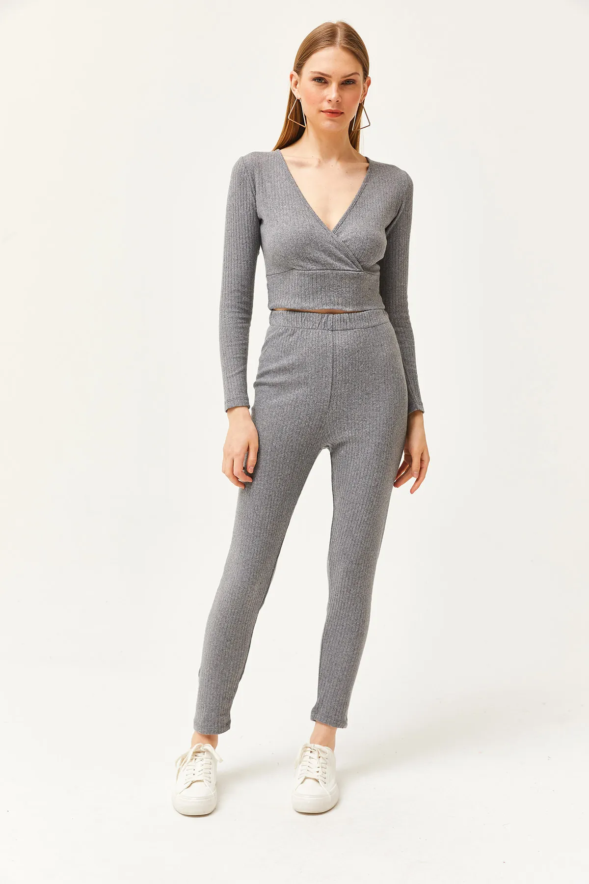 Olalook  Damen-Anzug mit geräucherter Unterseite, Strumpfhose, Oberteil, zweireihig, Bluse und Kapuze, TKM-19000261