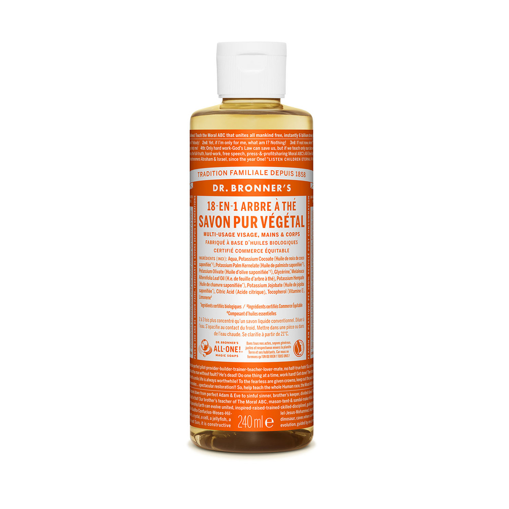 Dr Bronner's Dr Bronner's - Savon liquide Arbre à thé - 240ml Savon liquide
