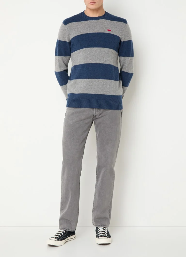 Levi's Fine-knit wool blend pullover with stripe print