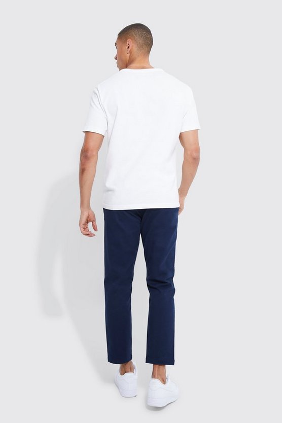 Kurze Slim-Fit Chino-Hose