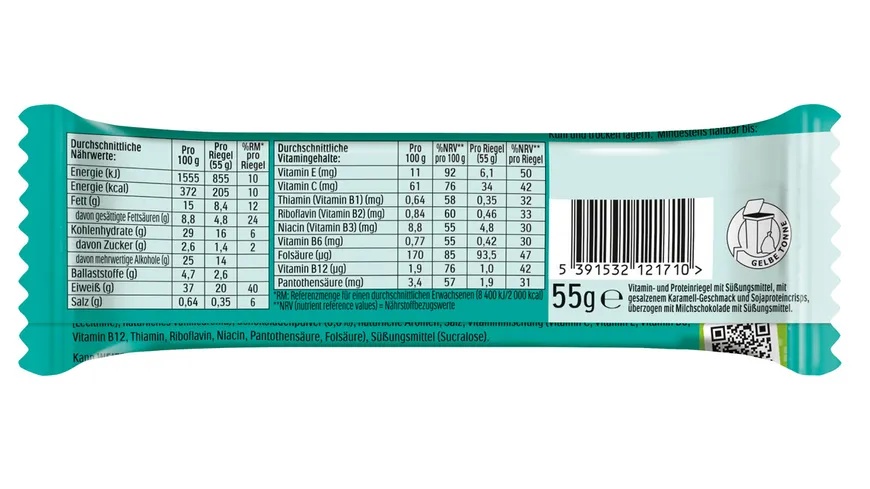 FULFIL Vitamin- und Protein-Riegel Chocolate Salted Caramel Geschmack 55 g
