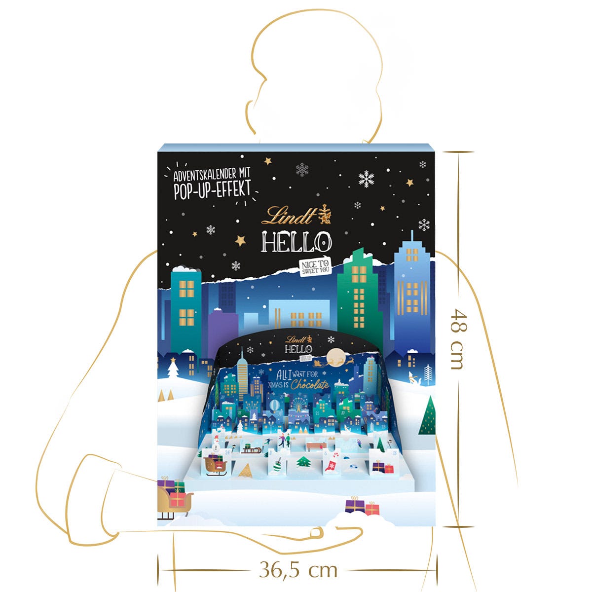 HELLO Adventskalender PopUp, 235g