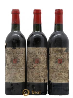 Château Poujeaux  1979 - Lot de 3 Bouteilles