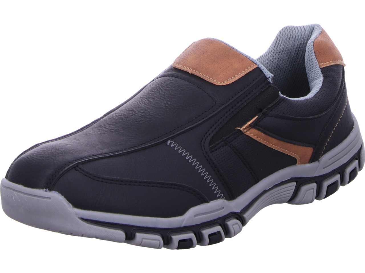 DIVERSE Komfort Slipper schwarz