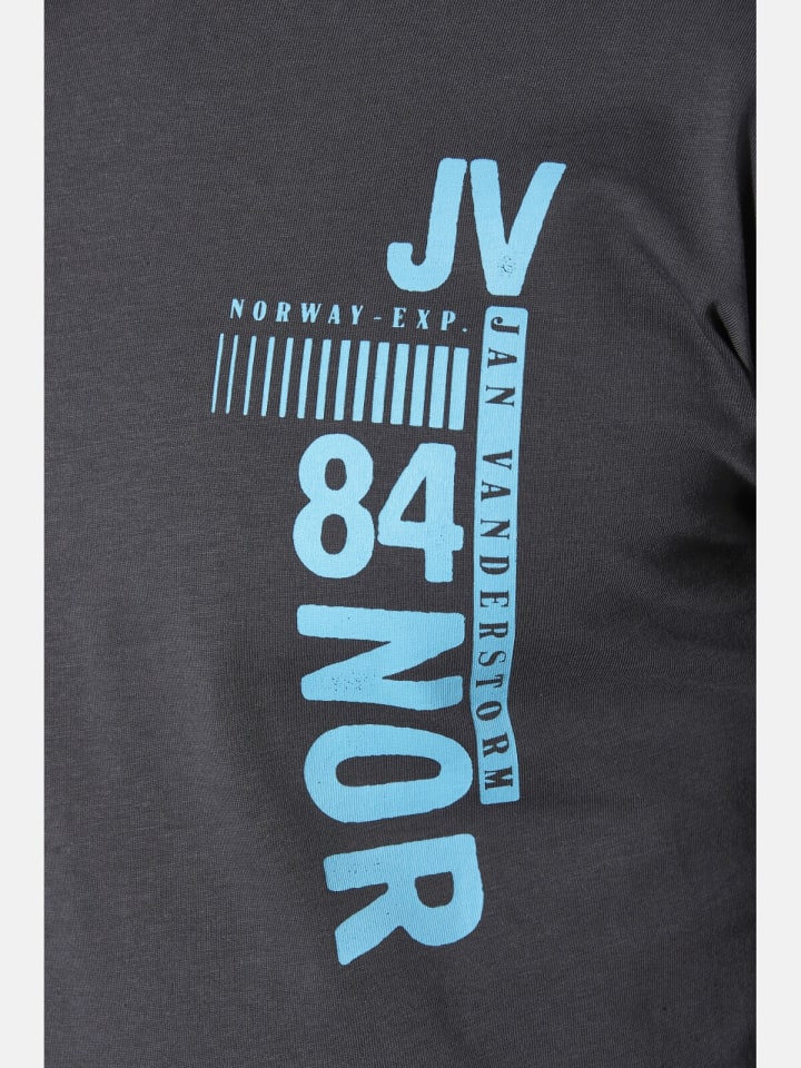 Jan Vanderstorm T-Shirt FLEMMING in dunkelgrau günstig kaufen