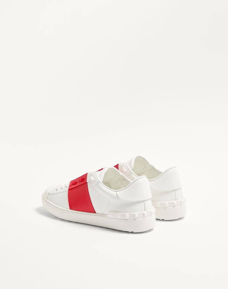Baskets ouvertes en cuir de veau