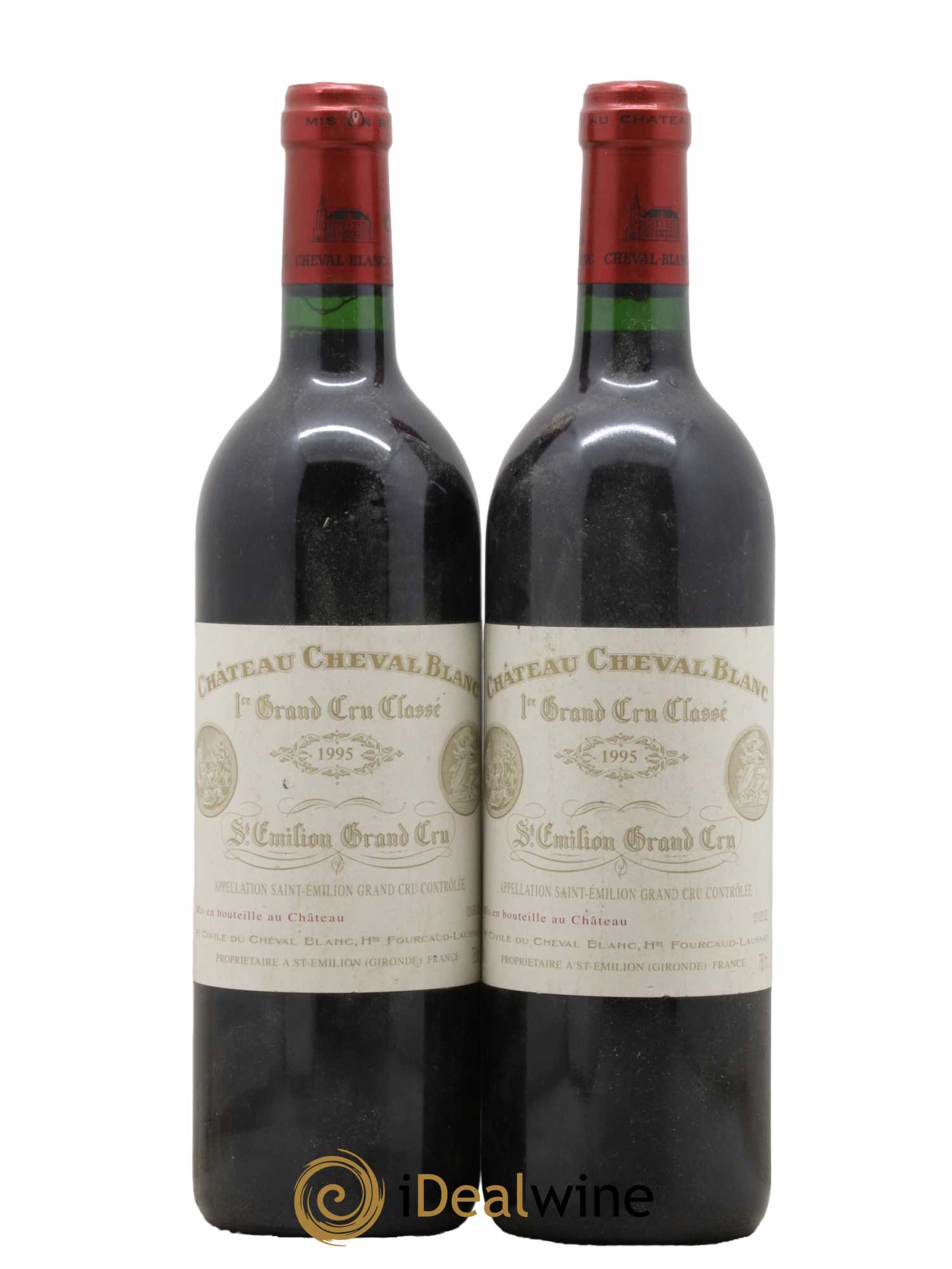 Château Cheval Blanc 1er Grand Cru Classé A  1995 - Lot de 2 Bouteilles