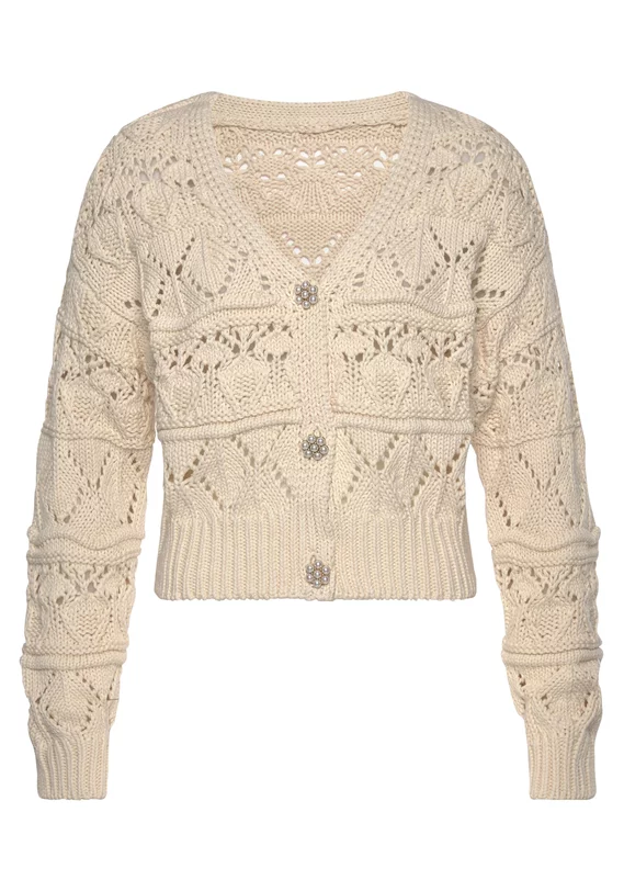 Ajourstrickjacke