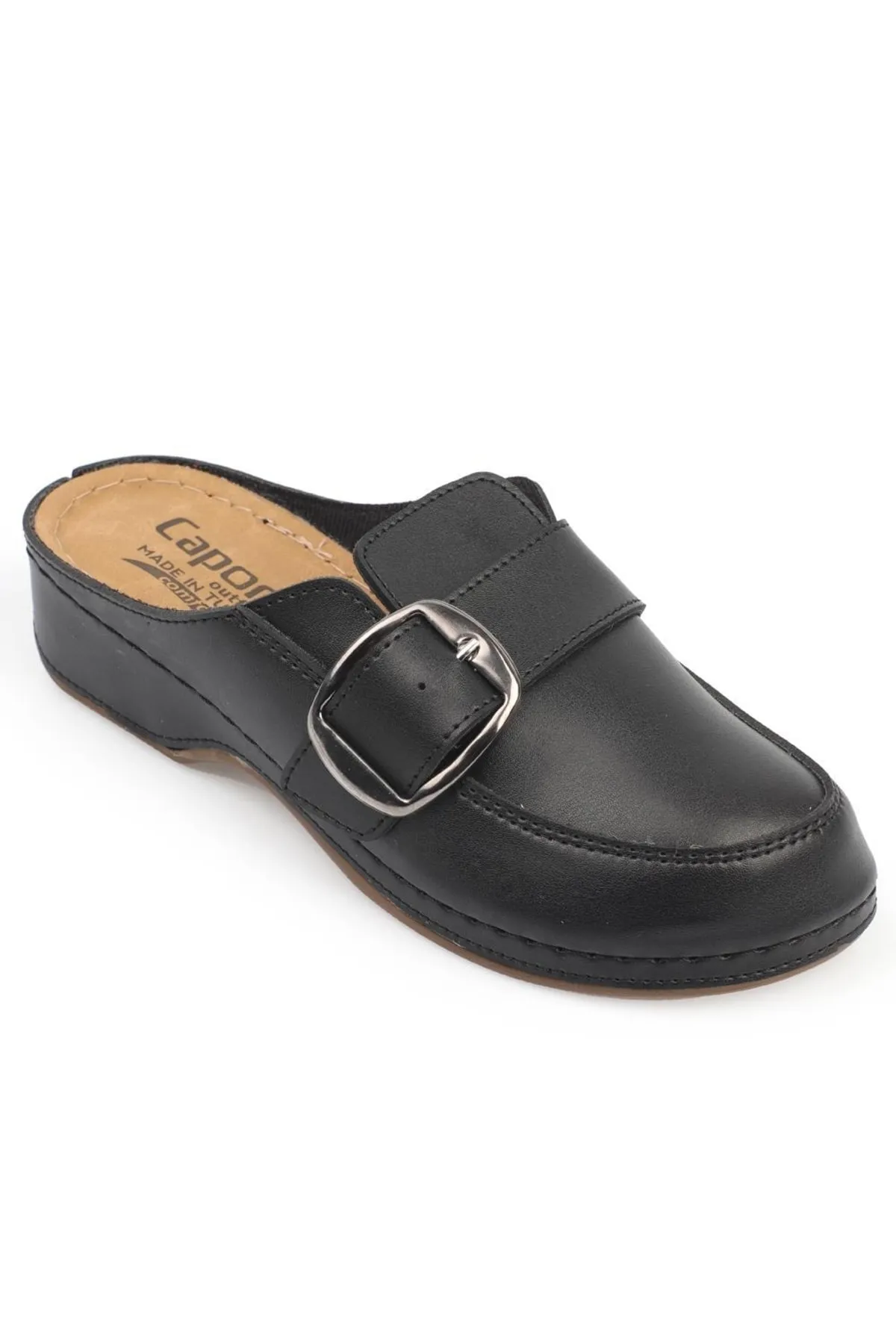 Capone Outfitters  Anatomisch weiche, bequeme Mutterhausschuhe mit Keilabsatz