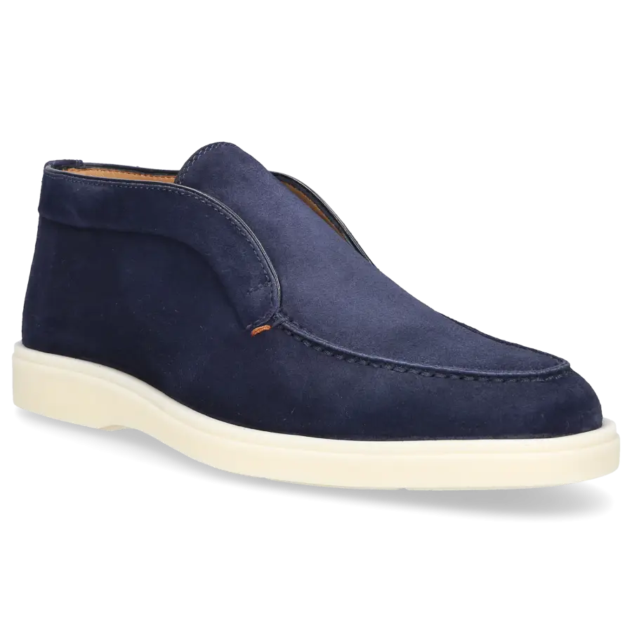 Santoni - Stiefeletten DESERT BOOT Veloursleder - blau