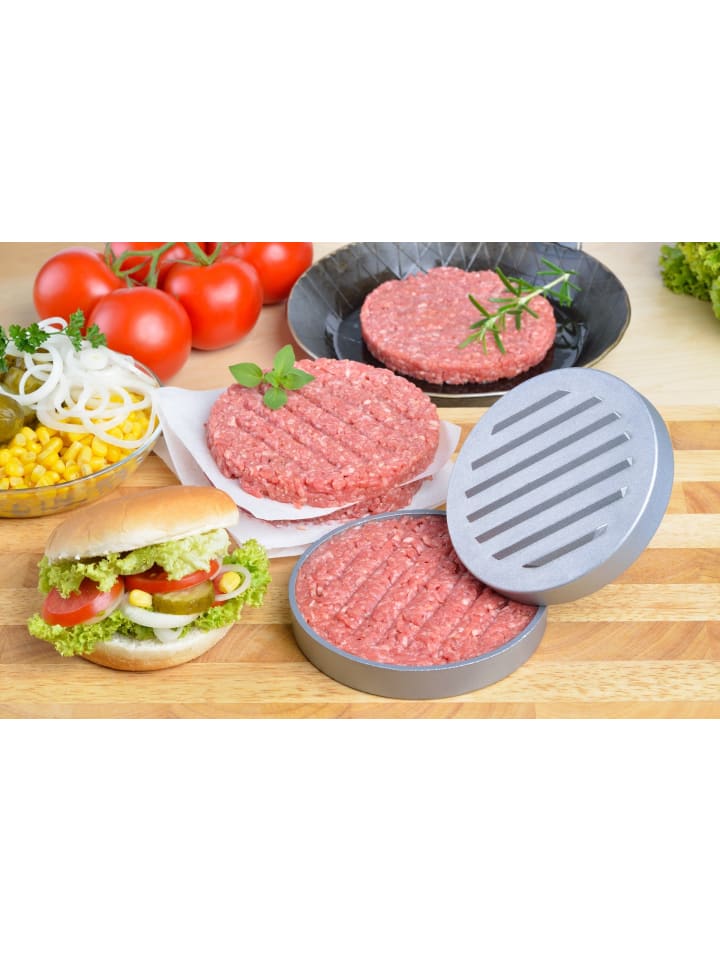 GRÄWE Hamburgerpresse in silberfarben günstig kaufen 11 cm