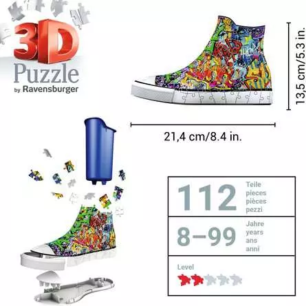 3D Puzzle Sneaker Graffiti