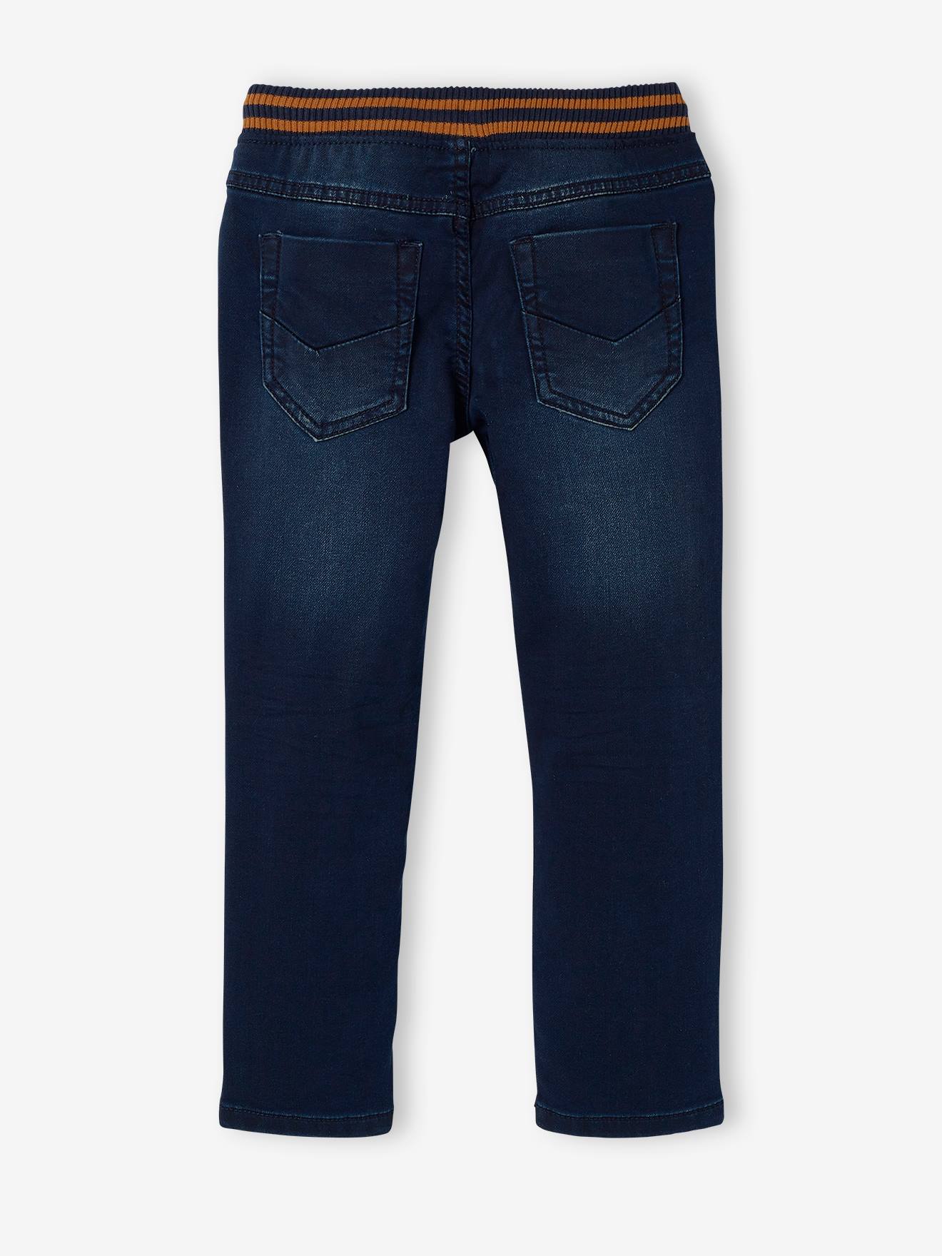 Vertbaudet Jungen Sweathose, Denim-Optik Oeko-Tex - schwarz