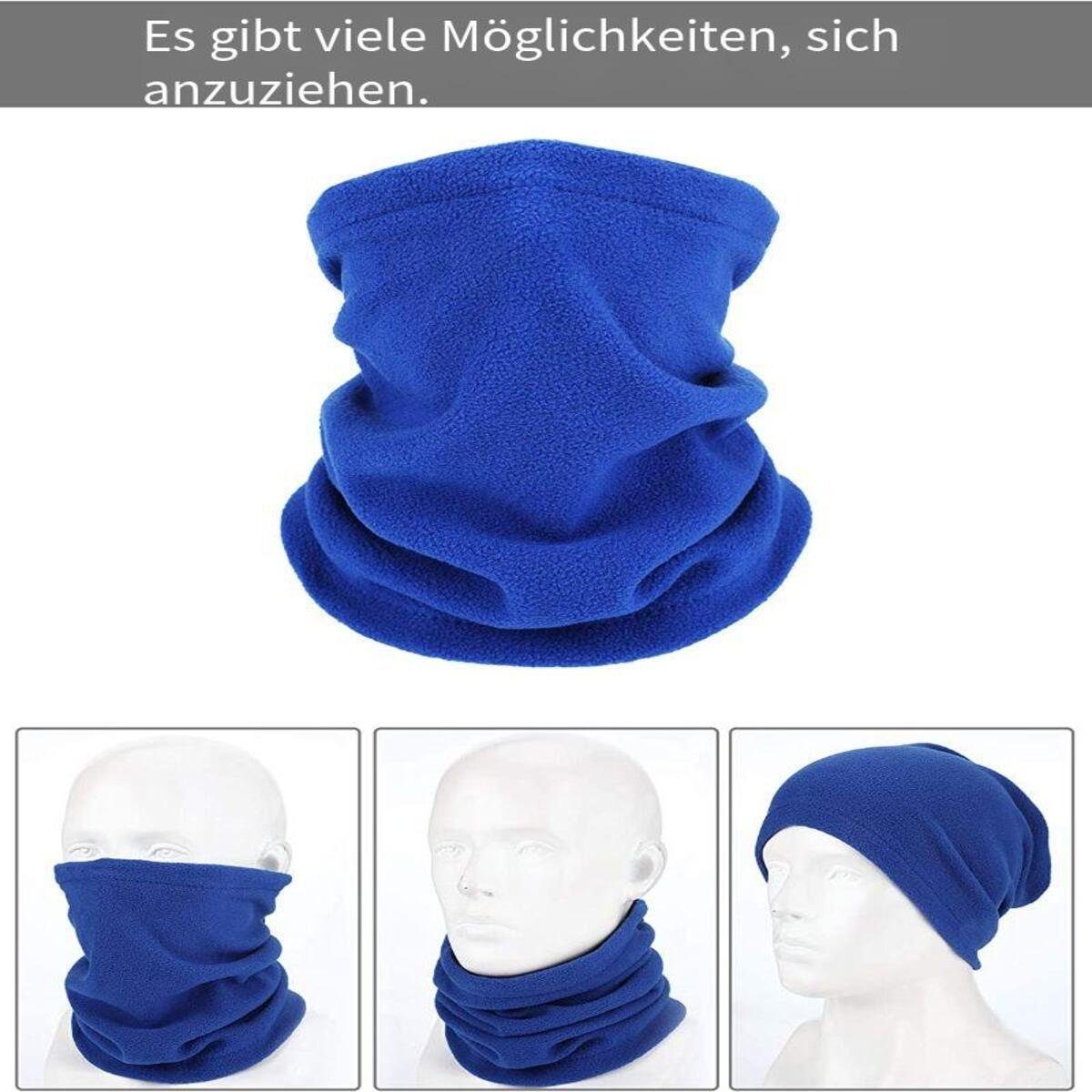 Devenirriche Ohrenwärmer Winter Loop Schal Weichem Fleece Halswärmer Winddicht Ski Maske