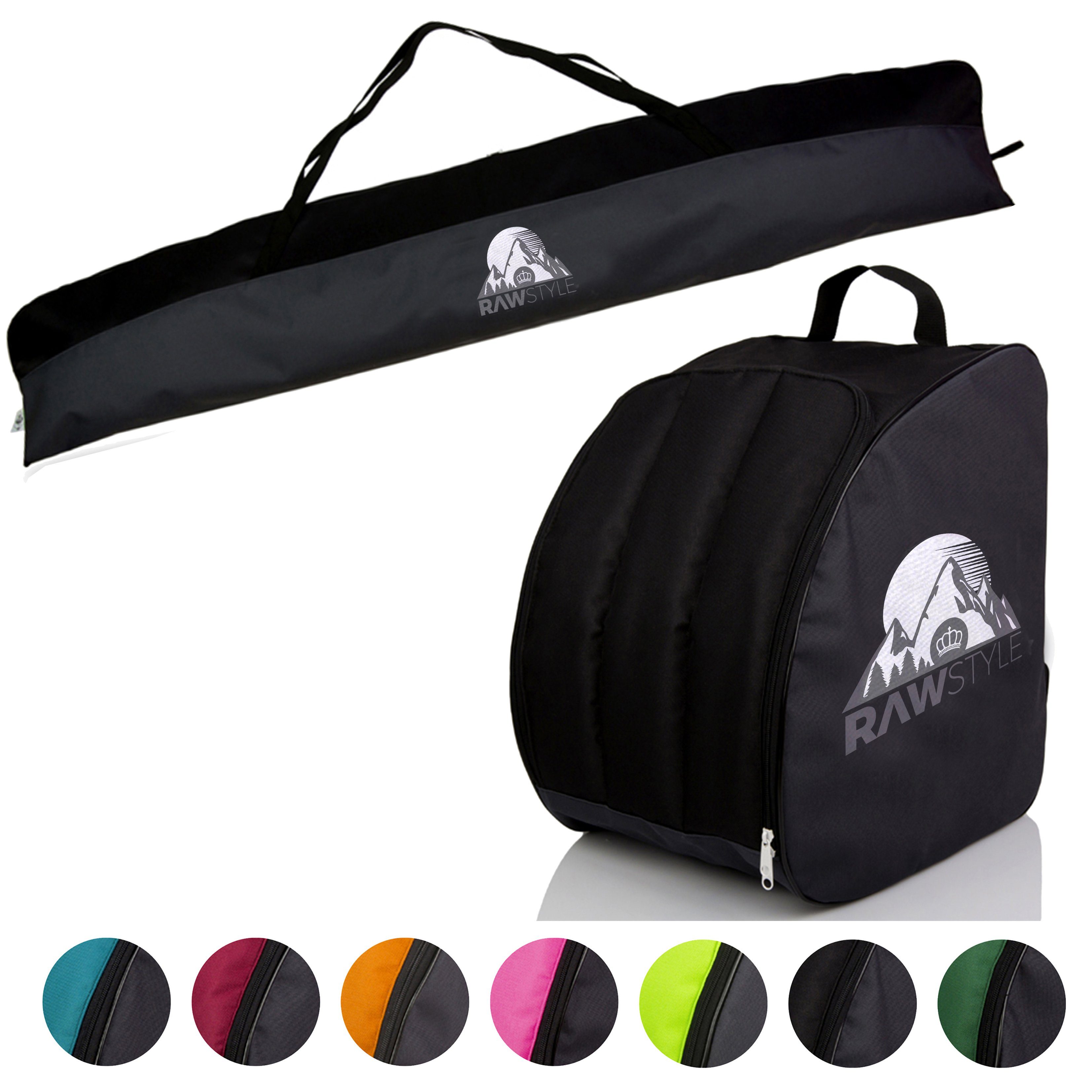 BambiniWelt by Rafael K. Skitasche Skitasche Ski-Schuh-Tasche KOMBI SET 160cm oder 180cm wasserdicht (Skitasche + Skischuhtasche), wasserdichtes, starkes Cordura-Gewebe