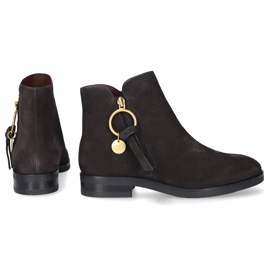 SEE BY CHLOÉ - Stiefeletten SB331 Veloursleder - grau