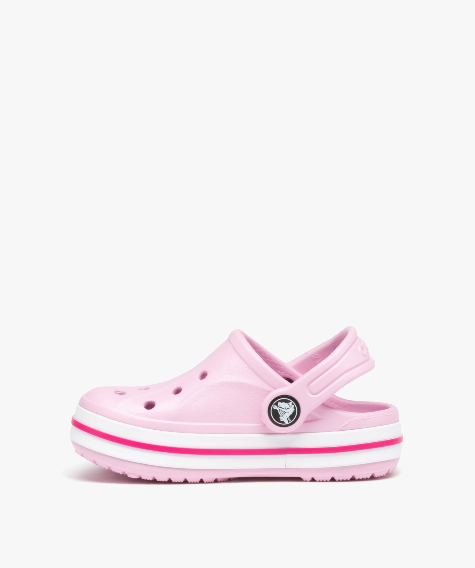 Sabots souples fille unies à semelle épaisse - Crocs rose | GEMO
