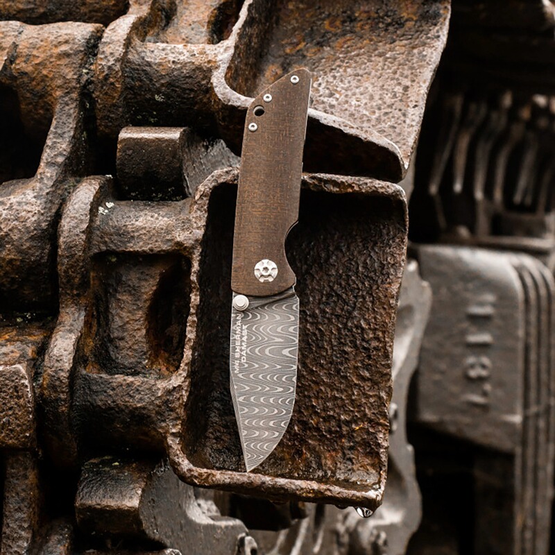 B&ouml;ker Taschenmesser M4 Sherman Damast