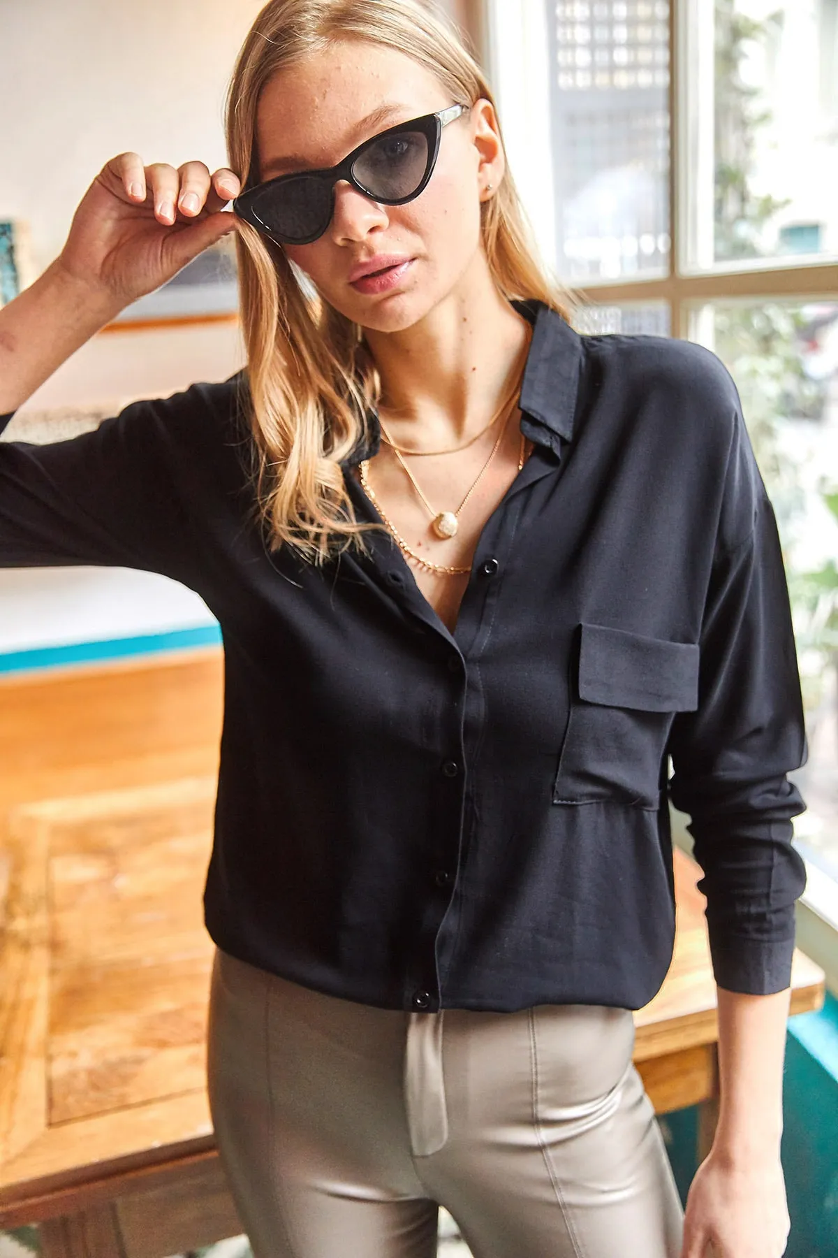 Olalook  Hemd - Schwarz - Regular Fit