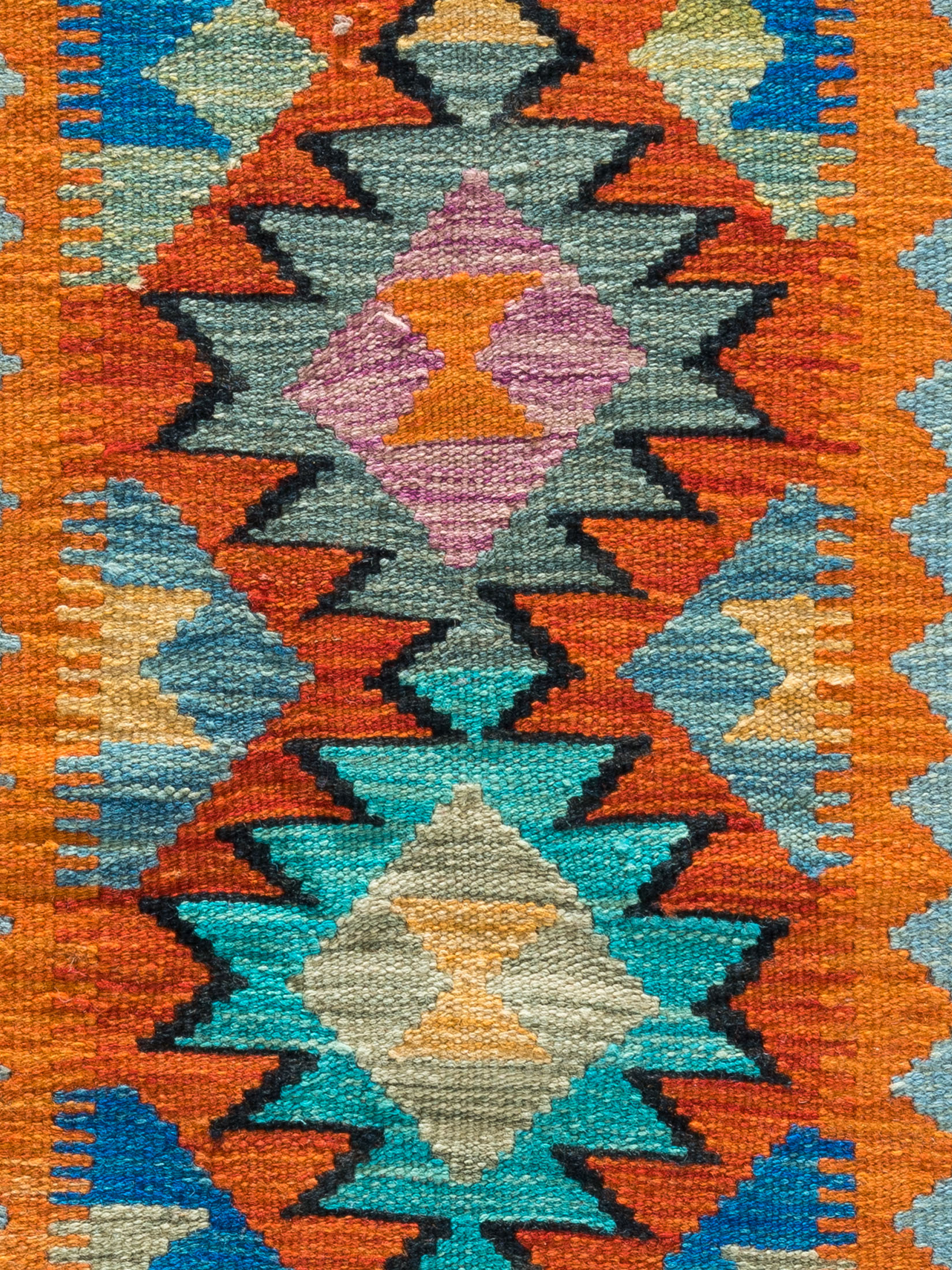 Afghan Kelim ca. 77 x 182 cm, Unikat / Einzelstück
