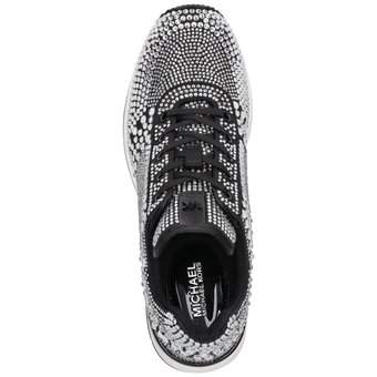 Michael Kors Georgie Crystal Trainer in schwarz