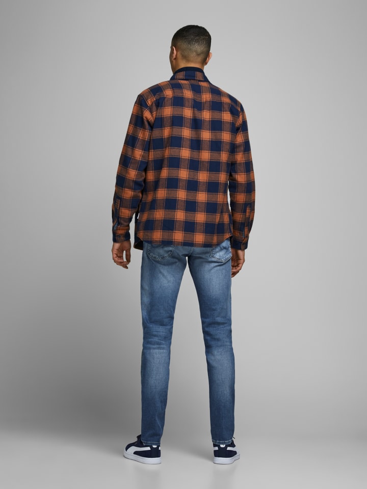 Jack & Jones Slim Fit Jeans Denim Hose JJIGLENN JJICON in Blau günstig kaufen