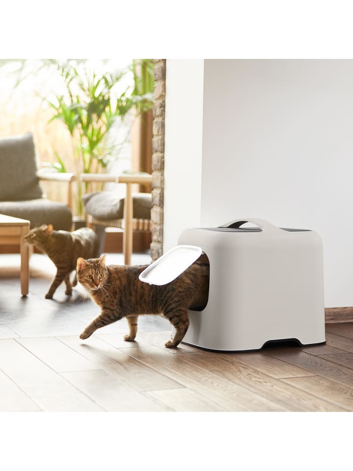 Rotho MyPet BIALA Katzenklo mit Haube und Schaufel in Cappuccino günstig kaufen onesize