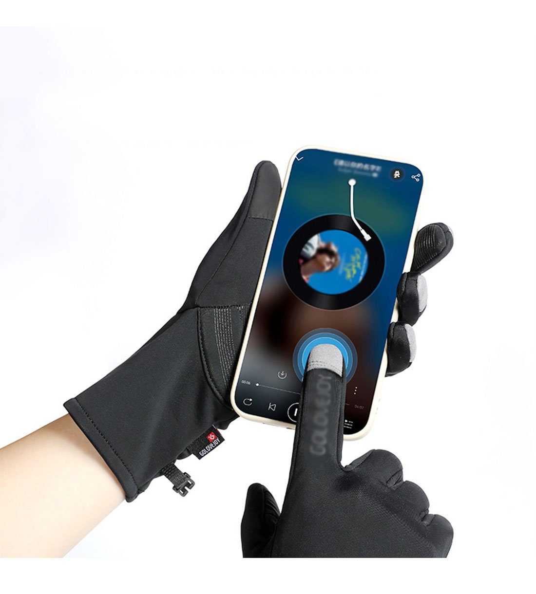 YANN Winter-Arbeitshandschuhe Herren-Touchscreen-Anti-Kälte-Anti-Rutsch-Outdoor-Sporthandschuhe (Warme Plus-Samt-Touchscreen-Anti-Kälte-Anti-Rutsch-Sport-Outdoor-Handschuhe)