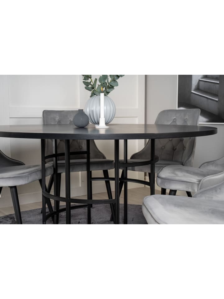 ebuy24 Essgruppe Copenhagen 6 Hellgrau 140 x 140 cm günstig kaufen onesize