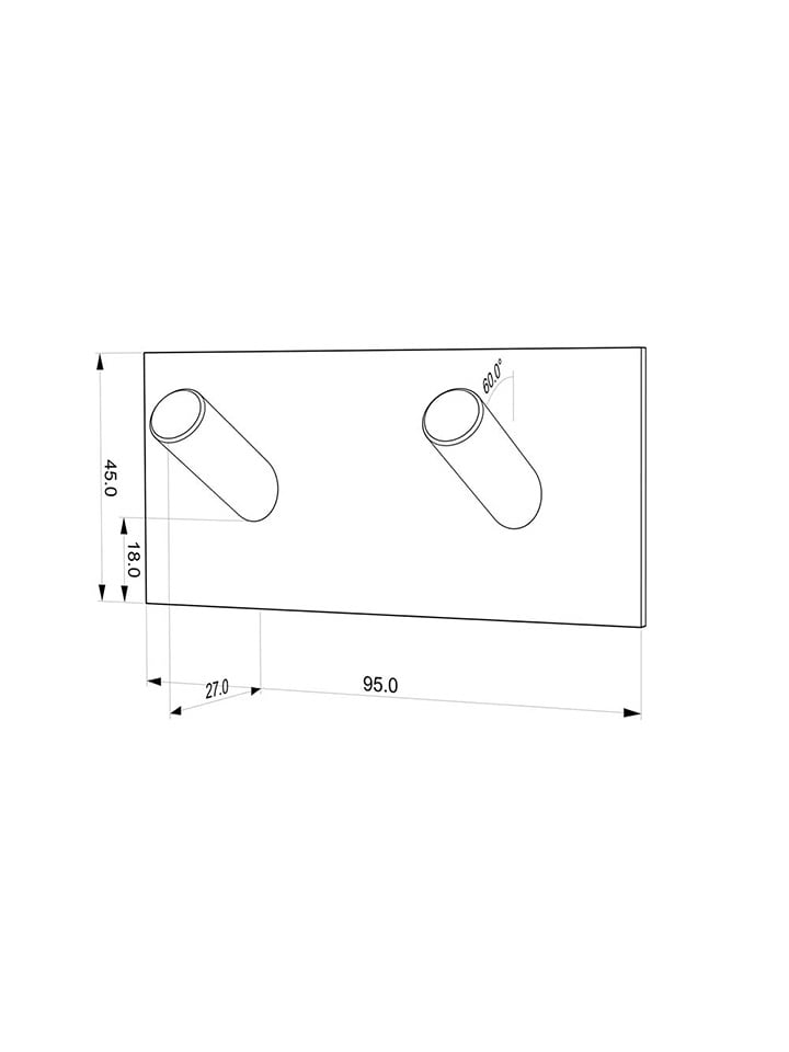 Tiger Handtuchhaken ''Square'' in Silber - (B)9,5 x (H)4,5 x (T)2,7 cm günstig kaufen onesize